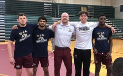 The Flying Eagles Men’s Wrestling Team took the mat in front of a hometown crowd in the King Center